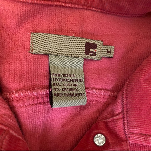 Y2K Vintage Forever 21 Hot Pink Corduroy Jacket Medium - Picture 3 of 4